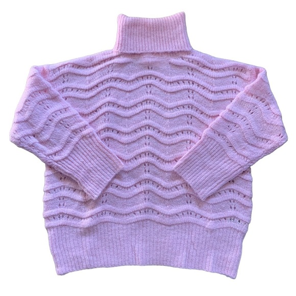 FRNCH NATEA SWEATER Turtleneck Cable Knit New With Tags Soft Comfy Feminine - Picture 4 of 16